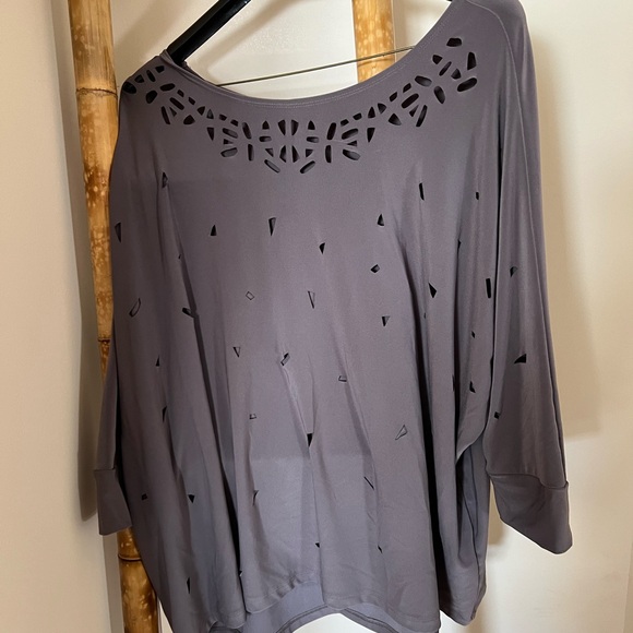 Boxy top with cut work. - Picture 2 of 2